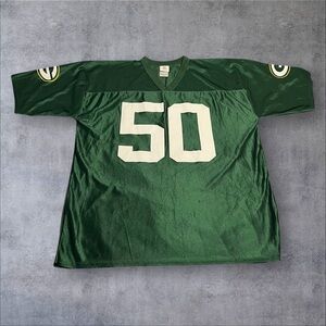 NFL Team Apparel Green Bay Packers AJ Hawk #50 Mens XLarge Green Jersey